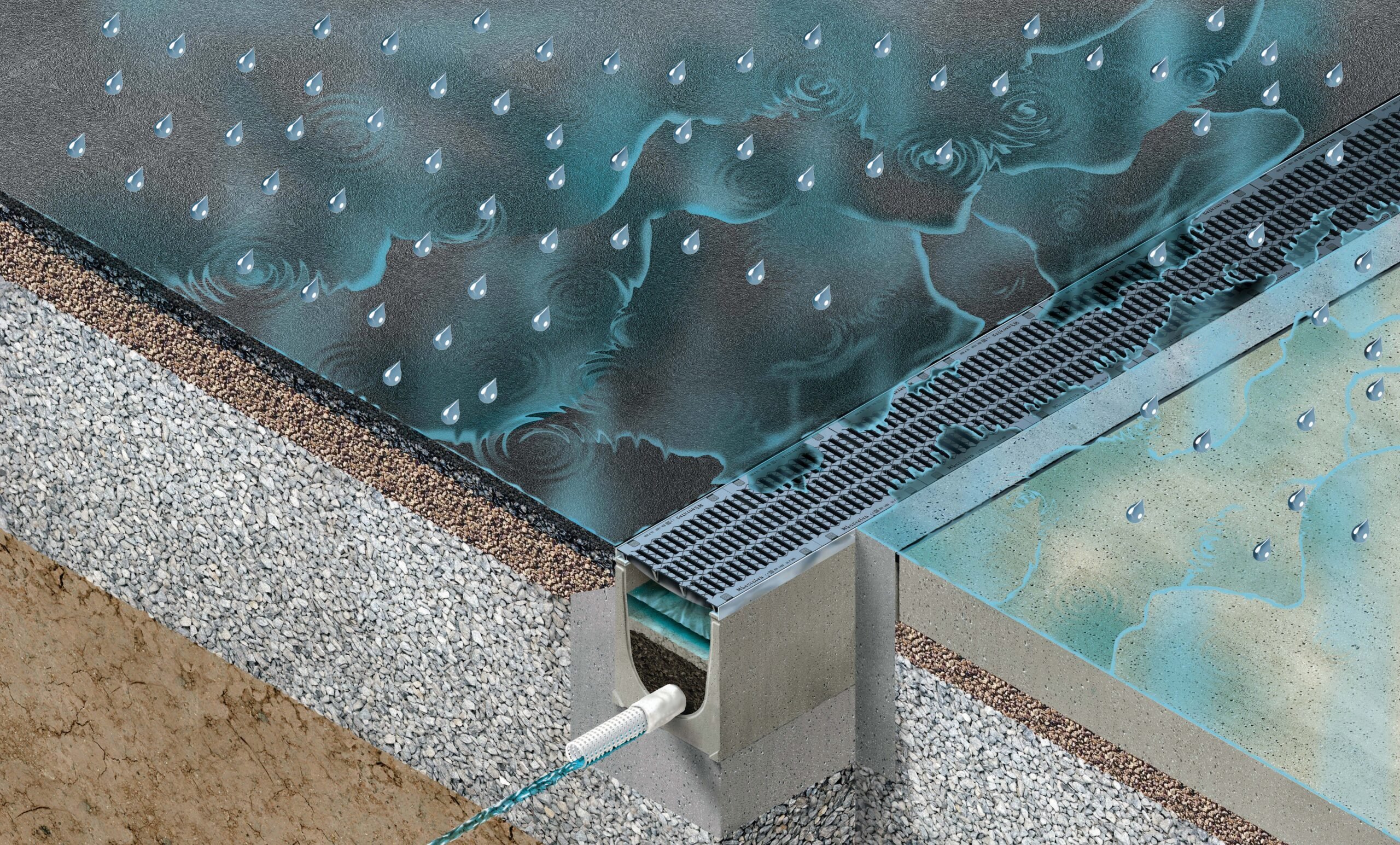 Filterrinnensystem DRAINFIX CLEAN reinigt Regenwasser