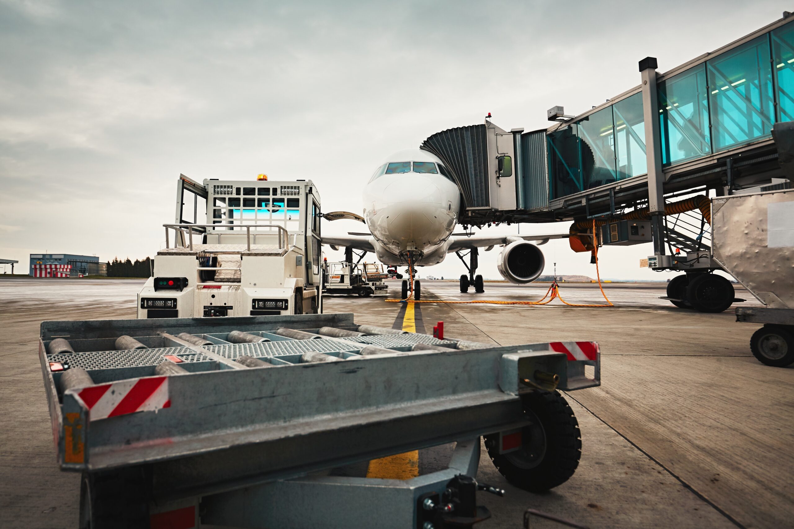 Flughafen Entwässerung der Luftseite