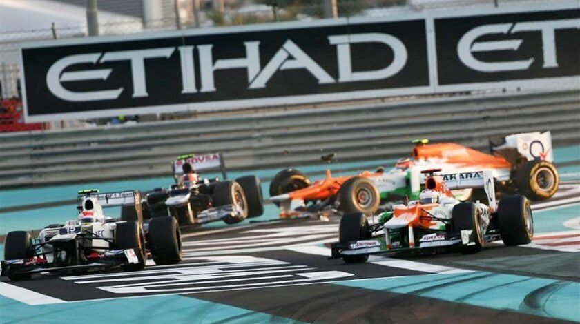 Formel 1 Rennen auf dem Yas Marina Circuit