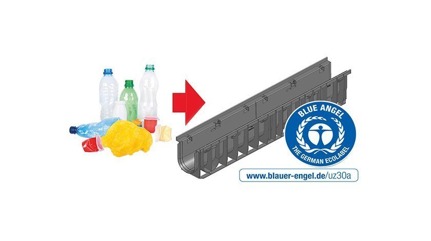 RECYFIX channels made from plastic - Germany eco-label