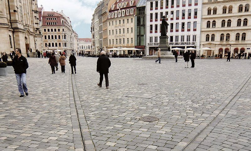 Public Square in Germany with SLOTTED CHANNEL