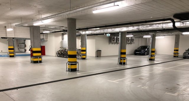 Underground car park at Hotel Puro in Poland with FASERFIX KS