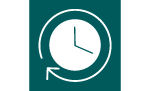 Icon of clock for hydraulic design software
