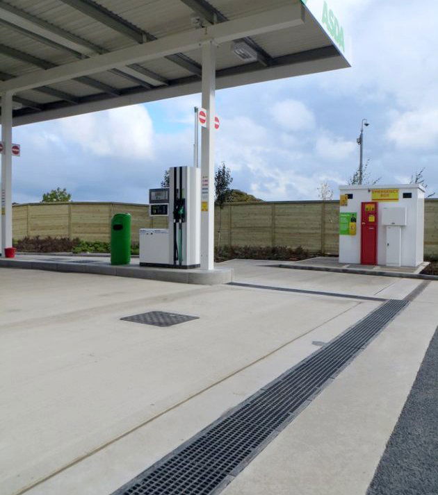 Asda petrol station with FASERFIX KS