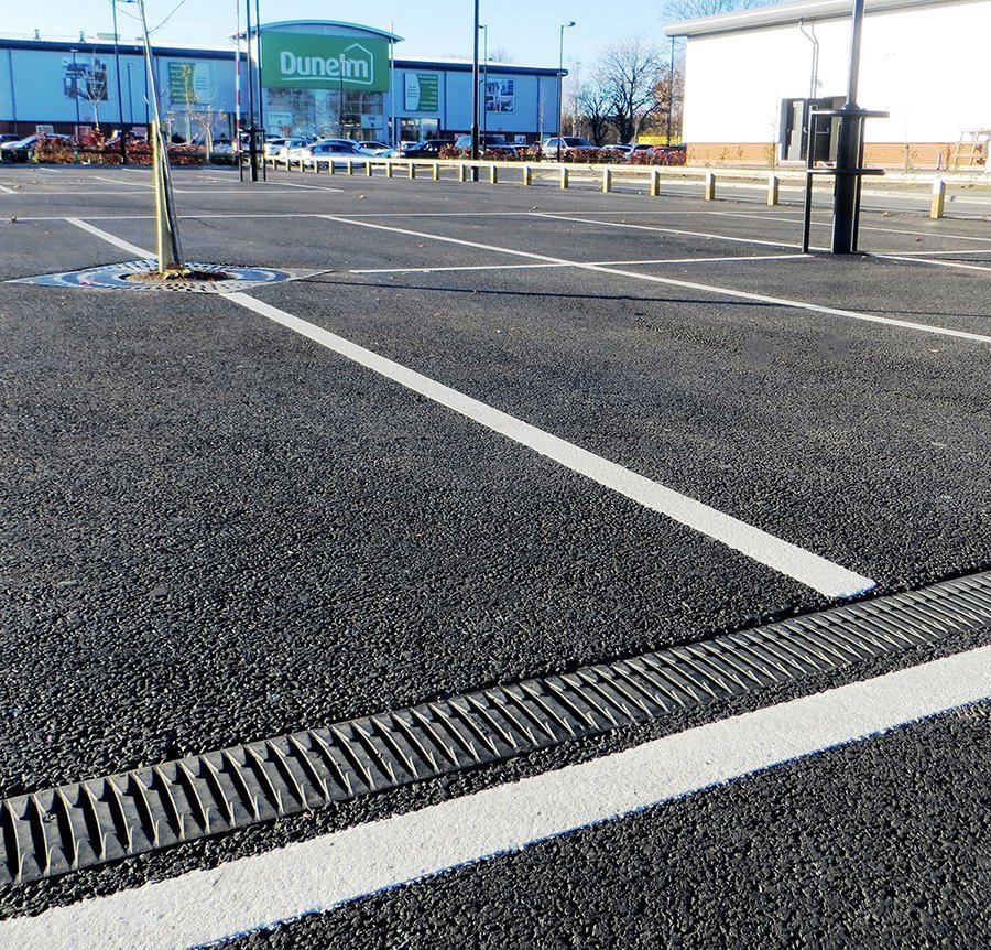 RECYFIX MONOTEC installed at retail park