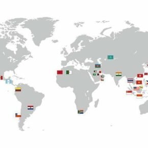 HAURATON world map - Sales activities in Asia