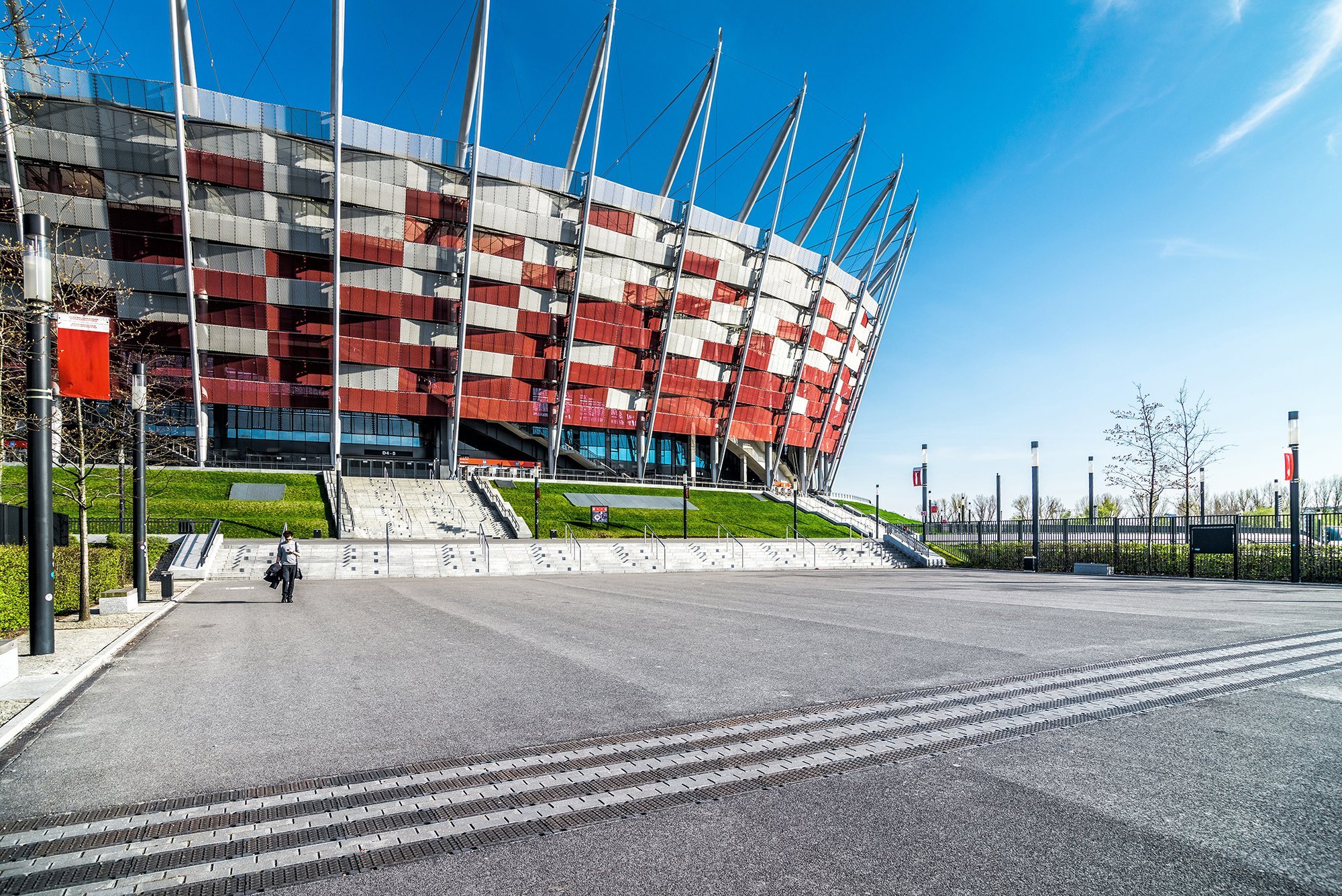 Stadion vízelvezetés Varsóban
