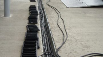 Precast concrete cable system FASERFIX SERVICE CHANNEL at Silverstone