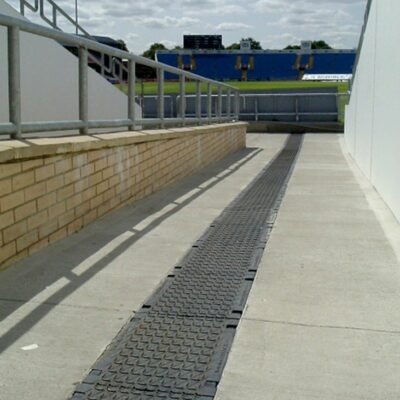 Concrete cable trough system FASERFIX SUPER at Yorkshire County Cricket Club