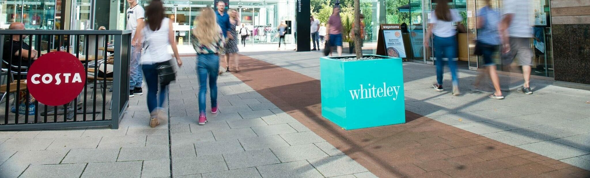 Whiteley shopping centre met veelzijdig afwateringssysteem
