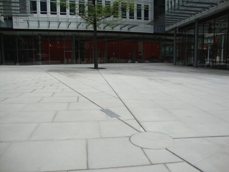 Close up of custom slotted channel for Central St Giles