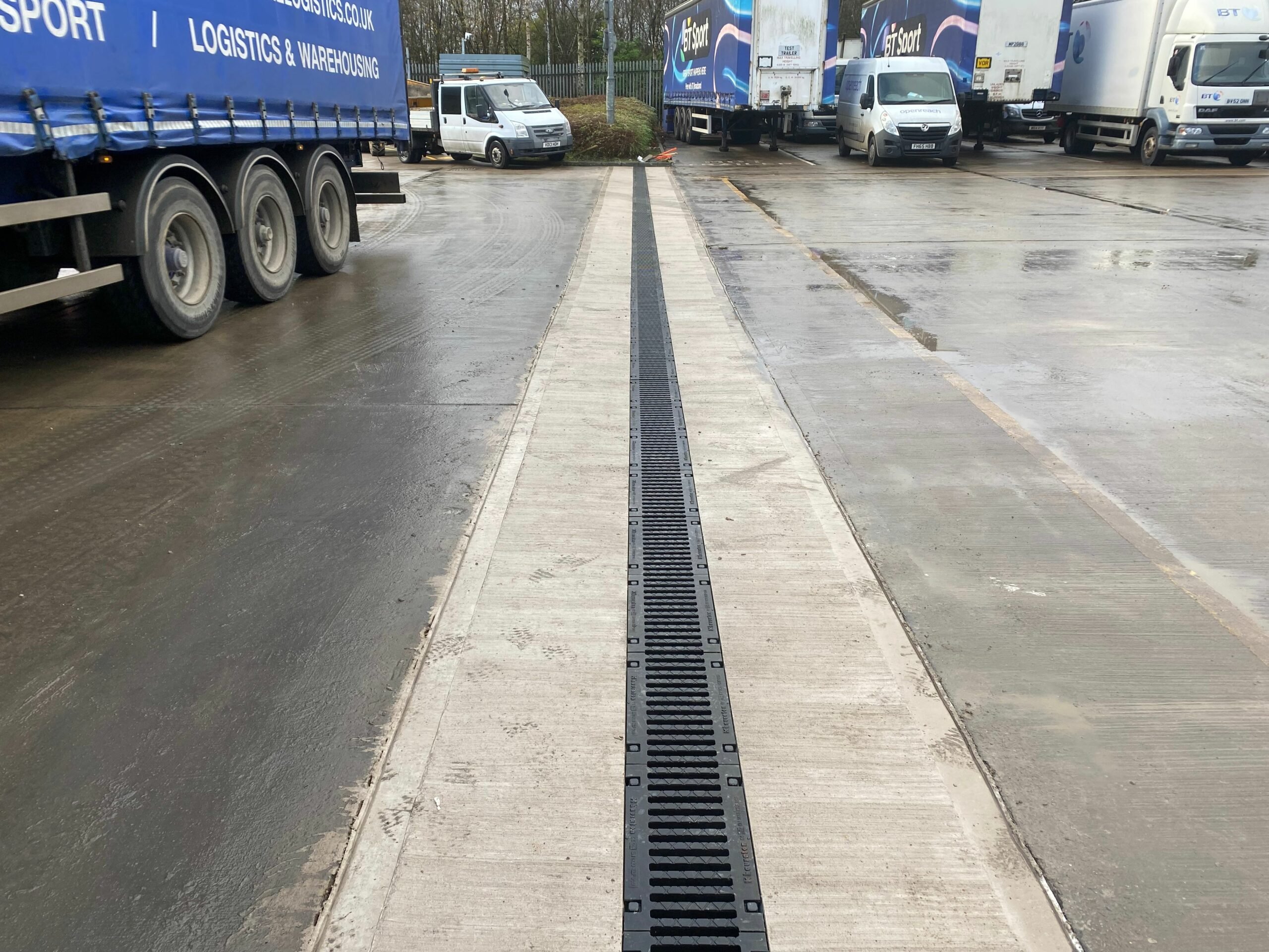 FASERFIX SUPER heavy duty drainage system installed at Magna BT industrial park
