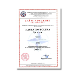 Certyfikat NATO NCAGE 3004H odwodnienia hauraton