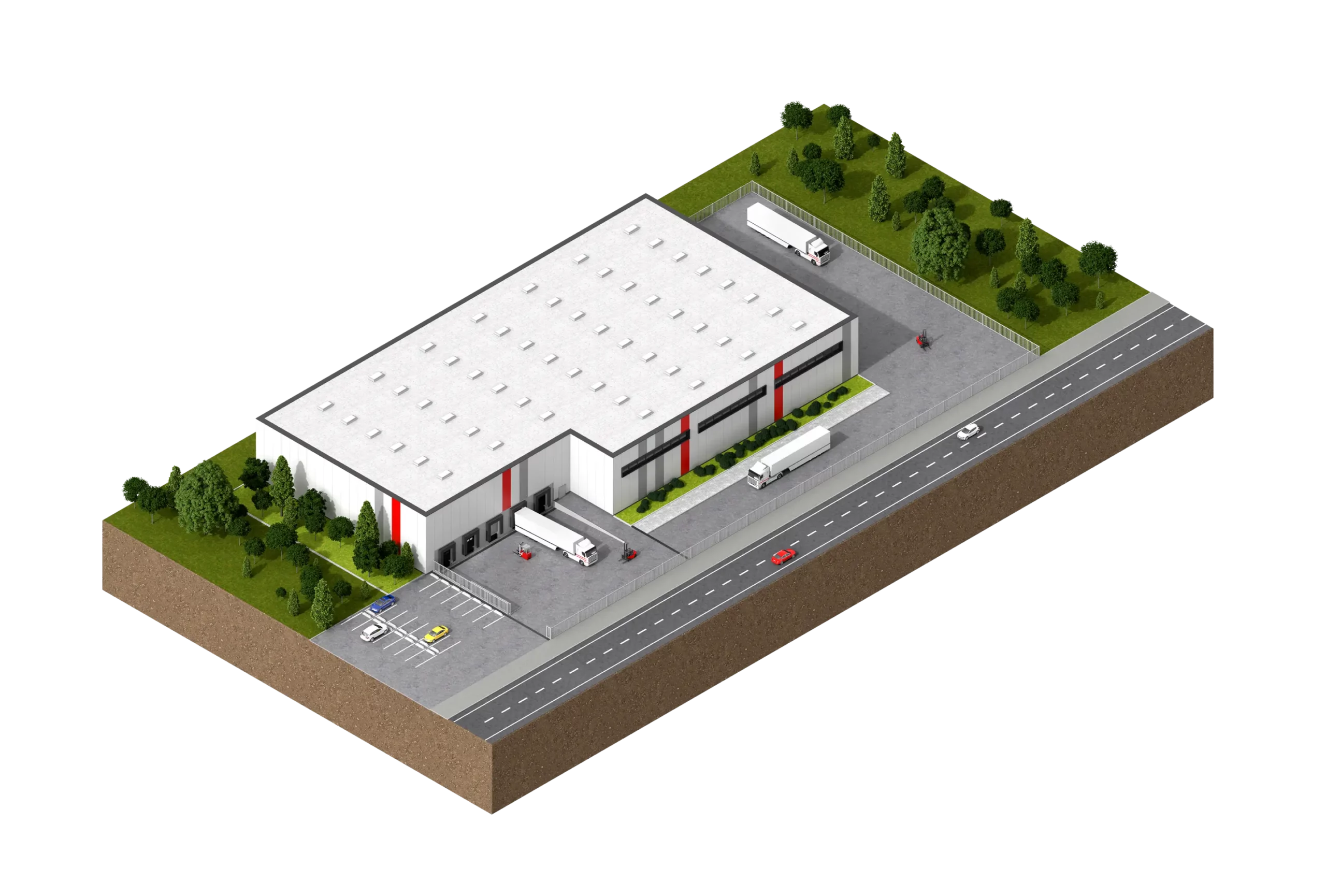 Campo applicazione centro logistico & aree industriali