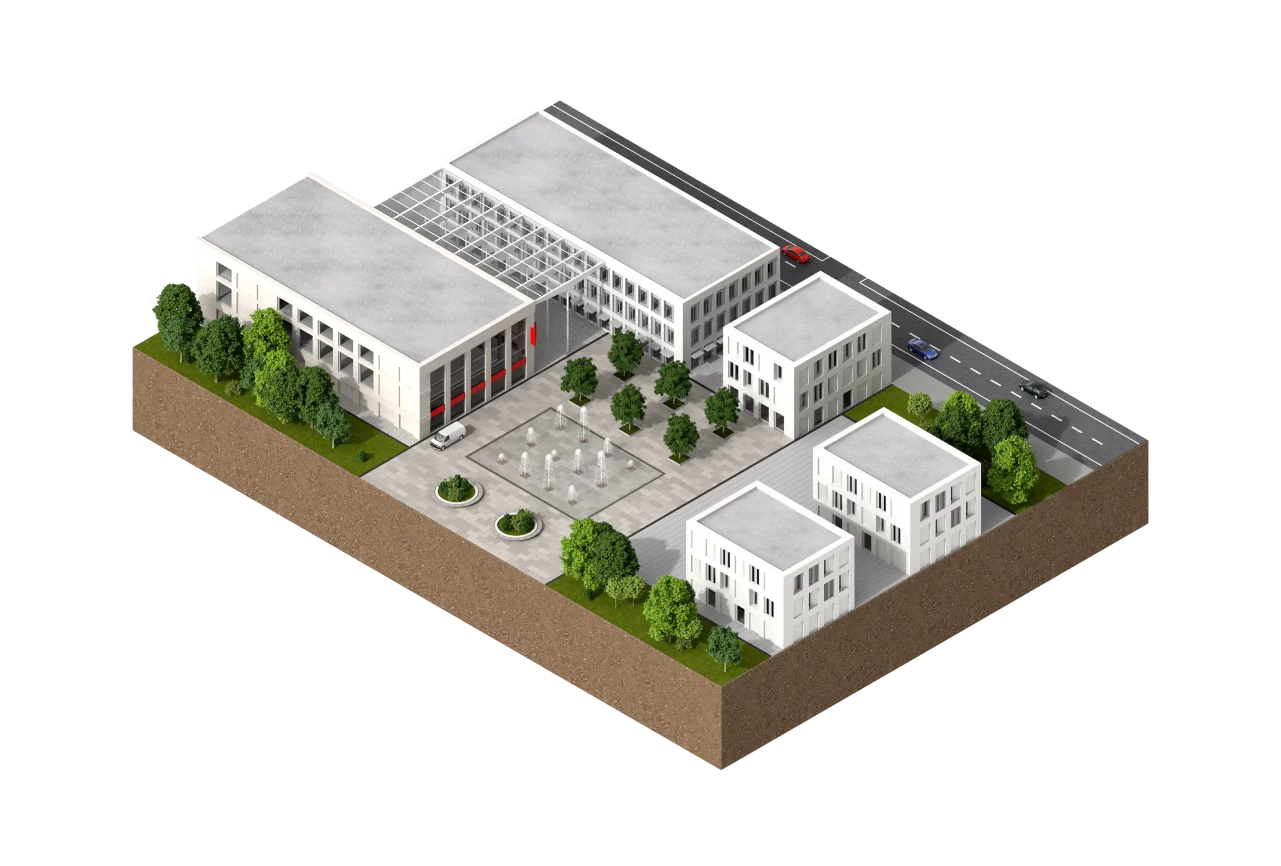 визуализация на приложение: обществени пространства