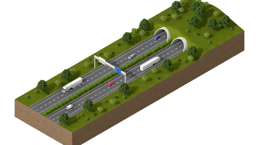 област на приложение: пътища и тунели