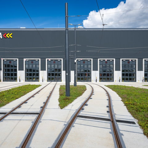 odwodnienie torowiska przy hangarach w zajezdni tramwajowej